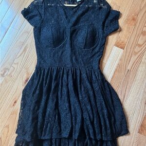 Bar lll Elegant Black Lace Dress